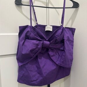 Purple Women's Tank Top with Bow by Clausen